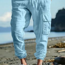 StyleCast x Revolte Men Loose Fit Cotton Cargos Trousers-picture-46