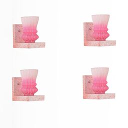 SOMIL Pink Glass Cylinder Printed Wall Lamps-image-99