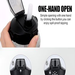 SeaRegal Transparent & Black Typography Printed Water Bottle 2000 ml image 4