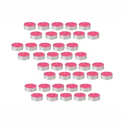 atorakushon 40 pcs Pink Scented Tea Light Candles-image-83