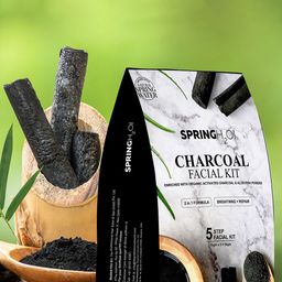 Spring H2O 5 Steps 2 in 1 Charcoal Facial Kit - 10 g Each-11