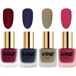 VOLO Set Of 4 Velvet Matte Nail Polish- 8 ml Each- 25- 31-37- 43-13