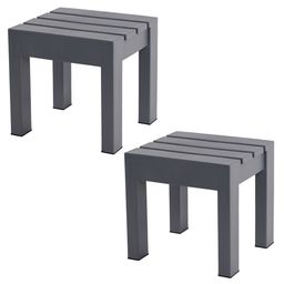 Kuber Industries Grey 2 Pieces Anti Slip Bath Stools-21