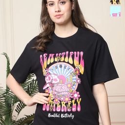 Dreambe Women Typography 2 Wonder Woman Printed Applique T-shirt-image-87