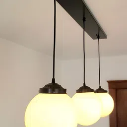GAUVIK Black & Yellow Aluminium Ceiling Lamp-30