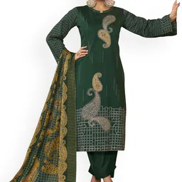 DRAVINAM Trends Embroidered Unstitched Dress Material-image-46