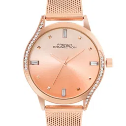 French Connection Women Embellished Dial & Stainless Steel Bracelet Style Straps Analogue Watch FCN082RGM-image-93