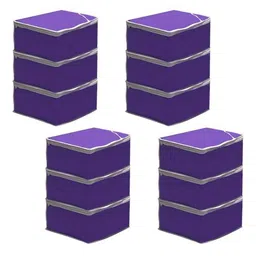 prettykrafts Purple Set of 6 Regular Drawer Organiser Organisers-11