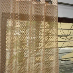 IVAZA Single Polyester Sheer Window Curtain-image-51