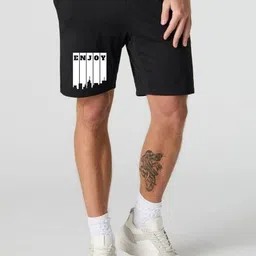 FABSTIEVE Men Solid Printed Low-Rise Cotton Shorts-image-95