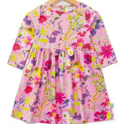 JusCubs Floral Print Fit & Flare Dress-picture-14