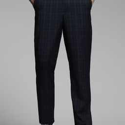 Jack & Jones Men Checked Slim Fit Chinos Trousers-image-96