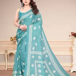MAGNEITTA Ethnic Motifs Pure Chiffon Saree-picture-14