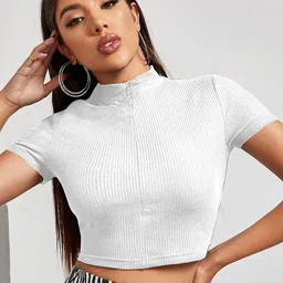 classy fashion Cotton Crop Top-image-51