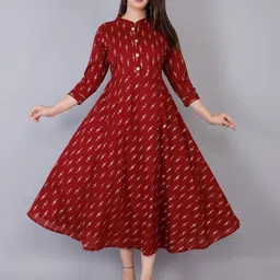 OH MI DIOS Women Conversational PrintFit and Flare Midi Dress-image-94