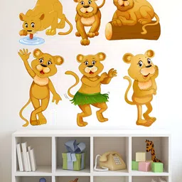 LANSTICK Yellow & Green Printed Matte-Finished Splash-Proof Eco-Friendly Wallpaper-picture-0