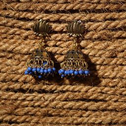 iTokri Dome Shaped Jhumkas-image-93