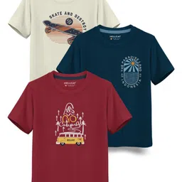 HELLCAT Boys Typography 3 Printed T-shirt-picture-30