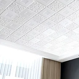 Jaamso Royals White 3D Tiles Design Printed Self-Adhesive & Removable Wall Sticker-image-92