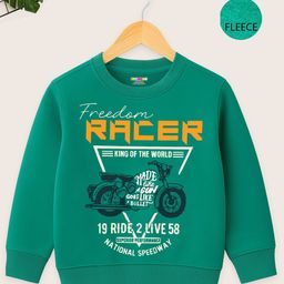 KUCHIPOO Boys Printed Round Neck Casual Sweatshirt-picture-0