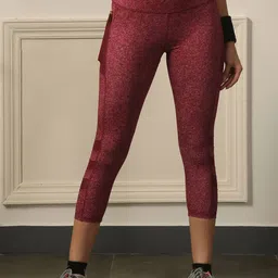 Soie Women's High waist 3/4th Length Capri Sports Leggings with Mesh Side Pockets-picture-20