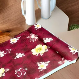 Aura Red Set of 1 Water Resistant Shelf Liner Organisers-8