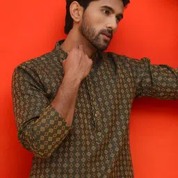 Jompers Men Jacquard Kurta-picture-51