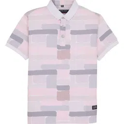 Status Quo Boys Printed Polo Collar Pockets T-shirt-image-17