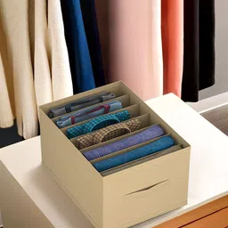 Kuber Industries Grey Set of 6 Regular Drawer Organiser Organisers-21