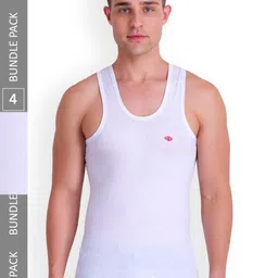 T.T. Titanic Pack Of 4 Basic Cotton Innerwear Vests-image-50
