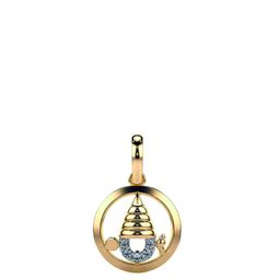 VALANOVA Women 14K Yellow Gold & Certified Lab Grown Diamond Pendant 0.94gm-picture-27