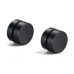 Teeragaj Unisex Stainless Steel Double Sided Circular Shaped Studs-picture-44