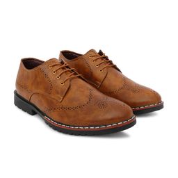 Woyak Men Textured Formal Brouge-image-36