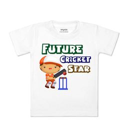 Arvesa Kids Typography Printed Applique T-shirt-image-52