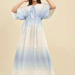 The Kaftan Company Striped Resort Cover Up Top-image-84