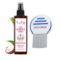 Coco Crush Set Of 2 Lice Remover Hair Spray With Neem & Coconut Oil - 50 ml & Hair Comb-image-60