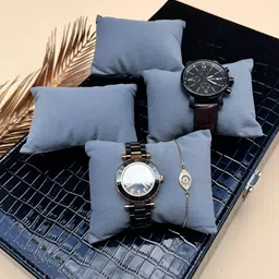 La Trove 4 Pcs Grey Bracelet Watch Organizer Pillow Set-50