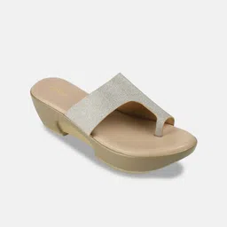 Mochi Women Embellished Open Toe Platform Heel Sandals-picture-4