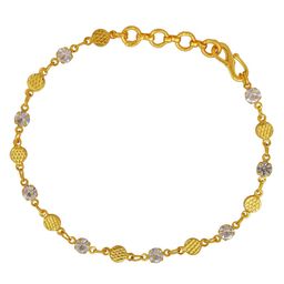 MEMOIR Women Brass Gold-Plated Bangle-Style Bracelet-5