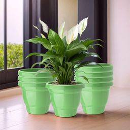 Kuber Industries Pack Of 8 Green Planters image 1