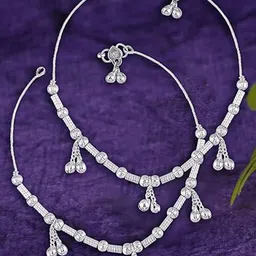Heer Collection Silver-Plated Anklet-image-1