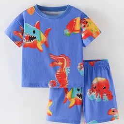 Xsole Boys Printed Short Sleeves T-shirt With Shorts-picture-16