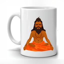 Mr UVD White & Brown Graphic Printed Ceramic Glossy Mug 350 ml-image-73