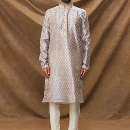 Samyukta Singhania Men Regular Kurta with Trousers-picture-12