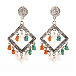 Creative Frogs Silver-Plated Alloy Jhumkas-image-28