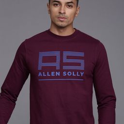 Allen Solly Sport Brand Logo Printed Pure Cotton Sweatshirt-image-31