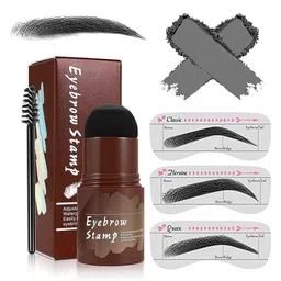 Adbeni Set Of 4 Twinkle Eyebrow Razor With Eyebrow Stamp - 24 g - Black image 2
