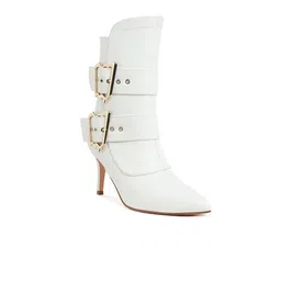 London Rag Women Buckle Strap Ankle Chunky Boots-image-99