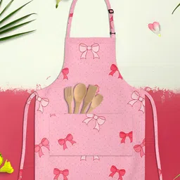 ArtzFolio Kids Pink Printed Cotton Aprons-image-99