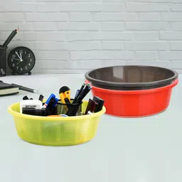 Kuber Industries Red & Green 3 Pieces Regular Desk Organisers 6L Each-7